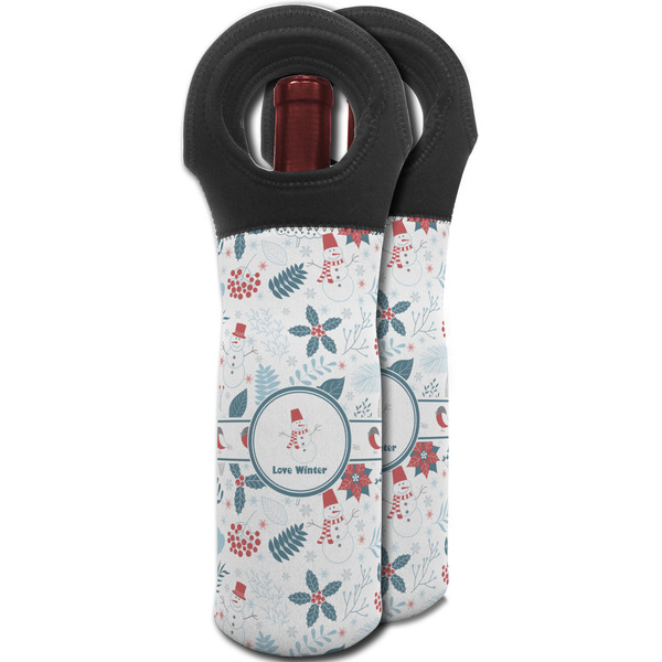 Winter Snowman Wine Tote Bag - MAIN