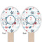 Winter Snowman Wooden Food Pick - Oval - Double Sided - Front & Back