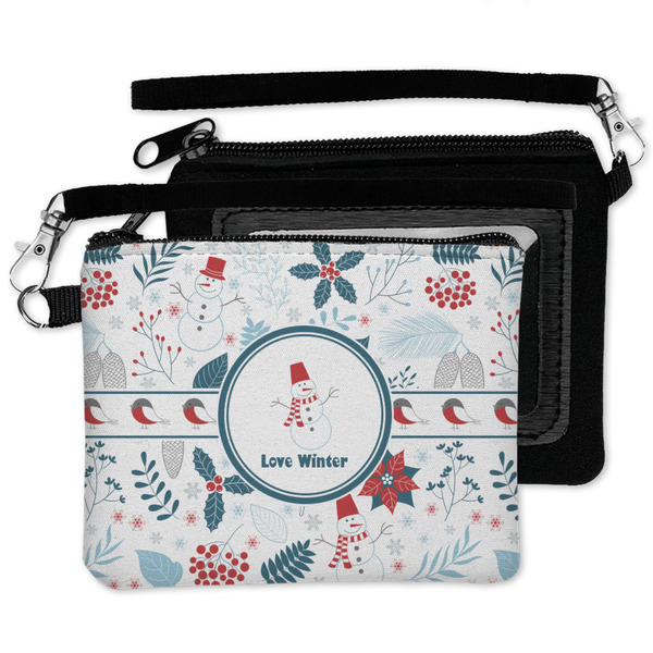 Winter Snowman Wristlet ID Cases - MAIN