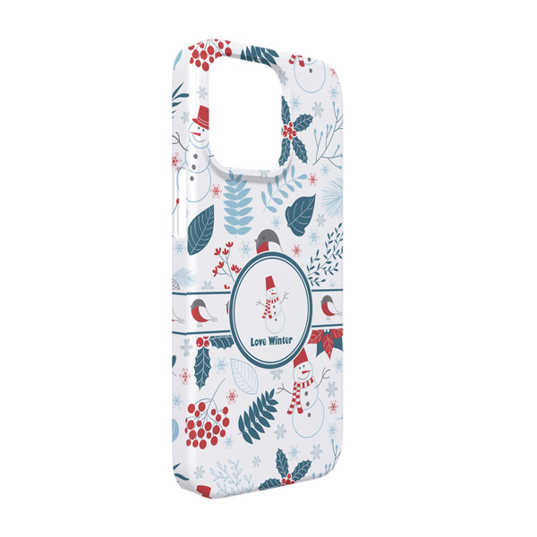 Custom Winter Snowman iPhone Case - Plastic - iPhone 13
