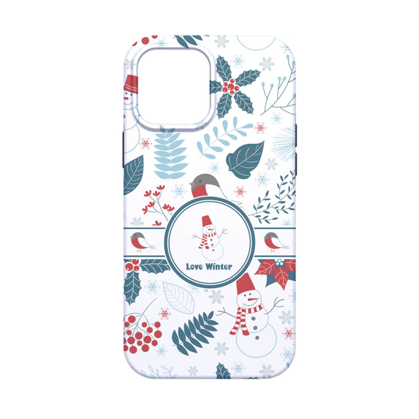 Winter Snowman iPhone 13 Mini Tough Case - Back