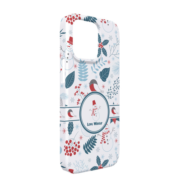 Custom Winter Snowman iPhone Case - Plastic - iPhone 13 Pro