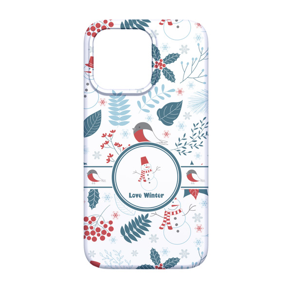 Winter Snowman iPhone 13 Pro Case - Back