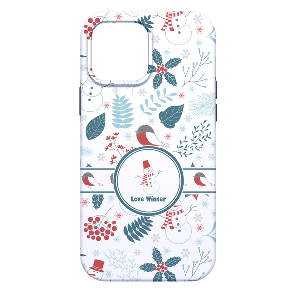 Winter Snowman iPhone 13 Pro Max Tough Case - Back