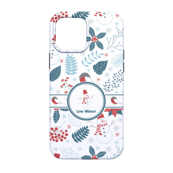 Winter Snowman iPhone 13 Tough Case - Back