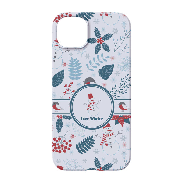 Winter Snowman iPhone 14 Case - Back