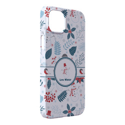 Winter Snowman iPhone Case - Plastic - iPhone 14 Plus