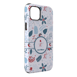 Winter Snowman iPhone Case - Rubber Lined - iPhone 14 Plus