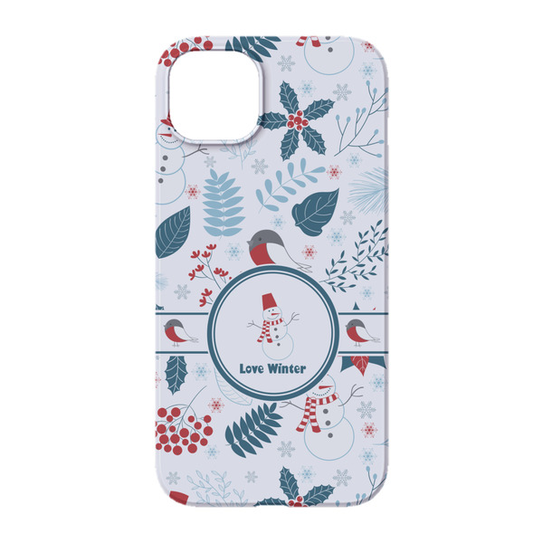 Winter Snowman iPhone 14 Pro Case - Back