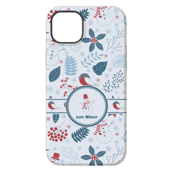 Winter Snowman iPhone 14 Pro Max Tough Case - Back