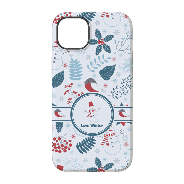 Winter Snowman iPhone 14 Pro Tough Case - Back