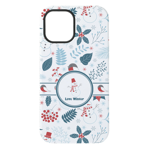 Winter Snowman iPhone 15 Plus Tough Case - Back
