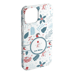 Winter Snowman iPhone Case - Plastic