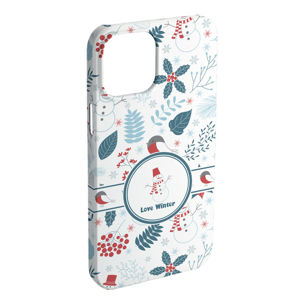 Custom Winter Snowman iPhone Case - Plastic