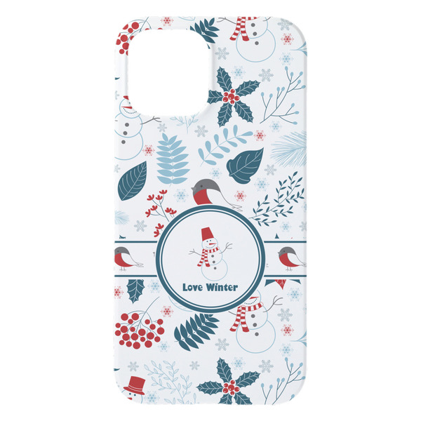 Winter Snowman iPhone 15 Pro Max Case - Back