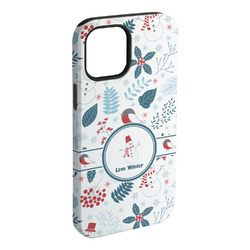 Winter Snowman iPhone Case - Rubber Lined - iPhone 15 Pro Max