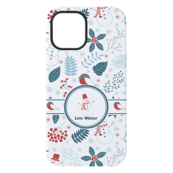 Winter Snowman iPhone 15 Pro Max Tough Case - Back