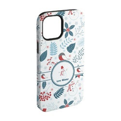 Winter Snowman iPhone Case - Rubber Lined - iPhone 15 Pro