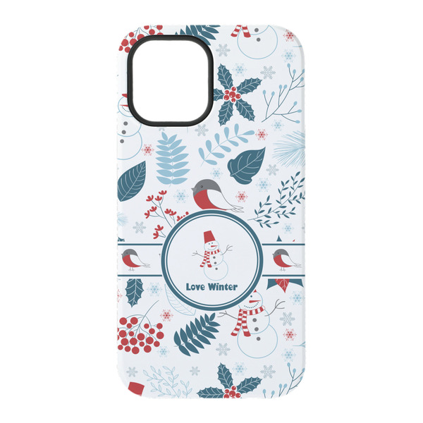 Winter Snowman iPhone 15 Pro Tough Case - Back