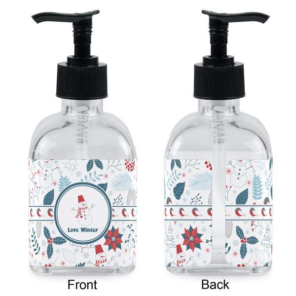 Winter Snowman Glass Soap/Lotion Dispenser - Approval