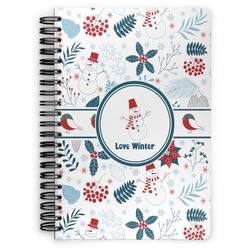 Winter Snowman Spiral Notebook