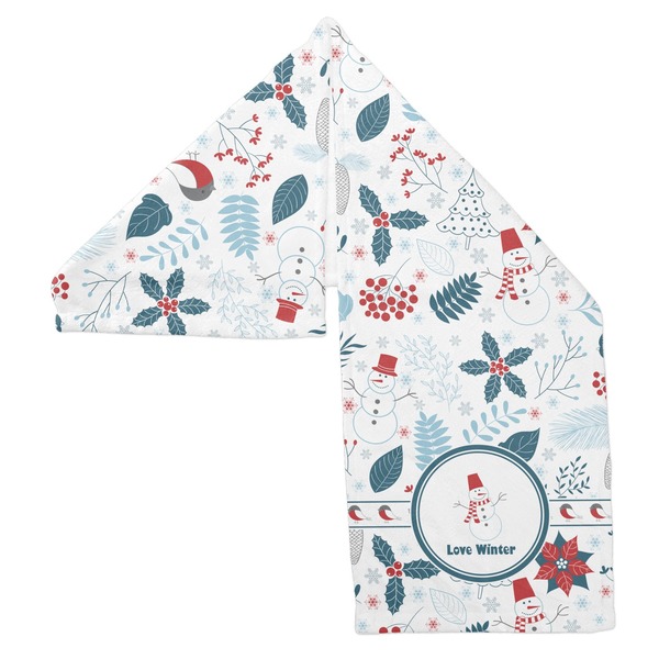 Winter Sports Towel Folded - Both Sides Showing