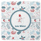 Winter Square Rubber Backed Coaster (Personalized)