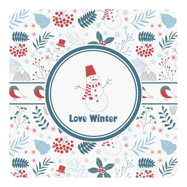 Custom Winter Square Decal - Large (Personalized)