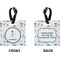 Winter Square Luggage Tag (Front + Back)