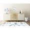 Winter Square Wall Decal Wooden Desk