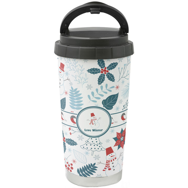 Custom Winter Stainless Steel Coffee Tumbler (Personalized)