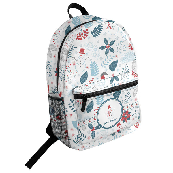 Custom Winter Student Backpack (Personalized)