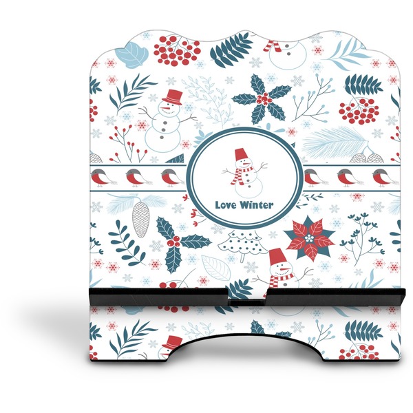 Winter Stylized Tablet Stand - Front without iPad