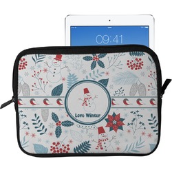 Winter Tablet Case / Sleeve - Large (Personalized)
