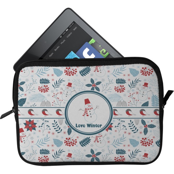 Custom Winter Tablet Case / Sleeve - Small (Personalized)