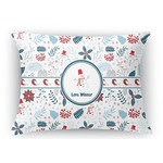 Winter Rectangular Throw Pillow Case - 12"x18" (Personalized)