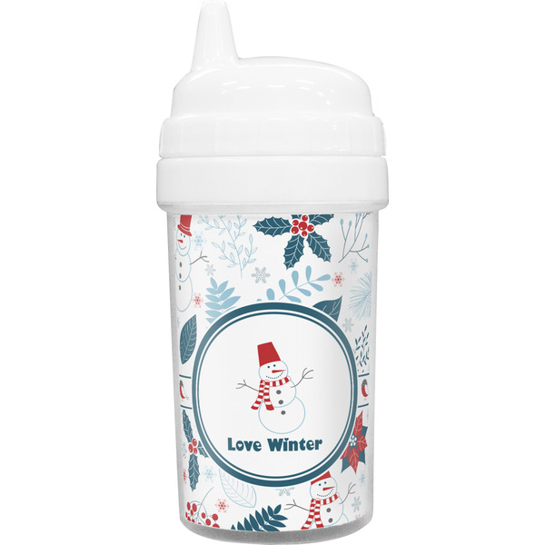 Custom Winter Toddler Sippy Cup (Personalized)