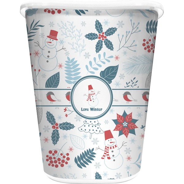 Custom Winter Waste Basket (Personalized)