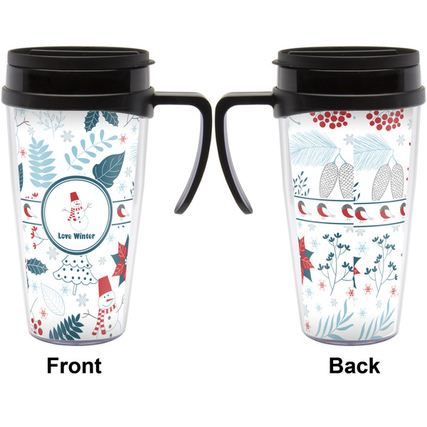 Winter Travel Mug with Black Handle - Approval