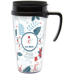 Winter Acrylic Travel Mug with Handle (Personalized)