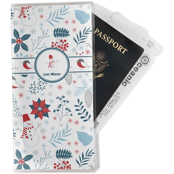 Custom Winter Travel Document Holder