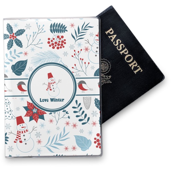 Custom Winter Vinyl Passport Holder (Personalized)