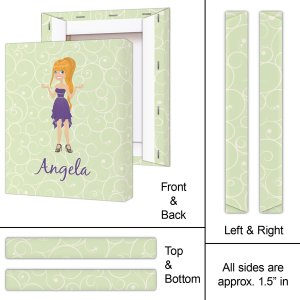 Custom Character (Woman) 11x14 - Canvas Print - Approval