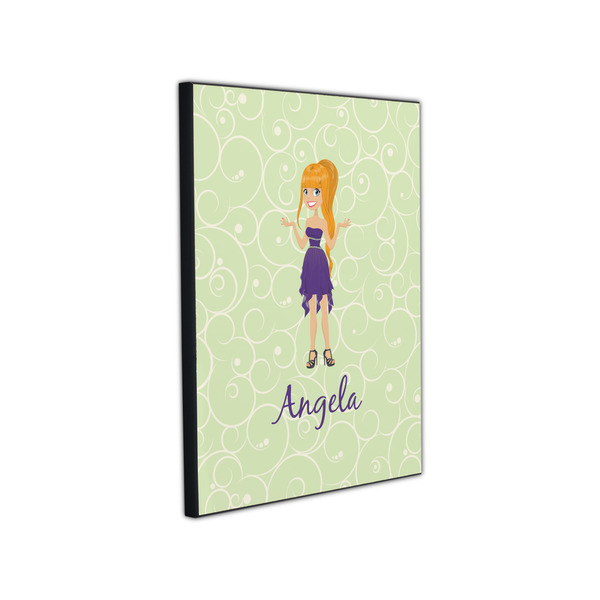 Custom Character (Woman) 11x14 Wood Print - Angle View