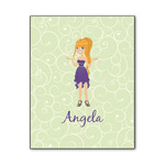 Custom Character (Woman) Wood Print - 11x14 (Personalized)