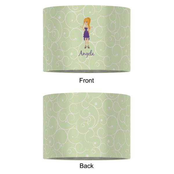 Custom Character (Woman) 12" Drum Lampshade - APPROVAL (Fabric)