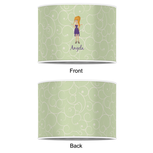 Custom Character (Woman) 12" Drum Lampshade - APPROVAL (Poly Film)