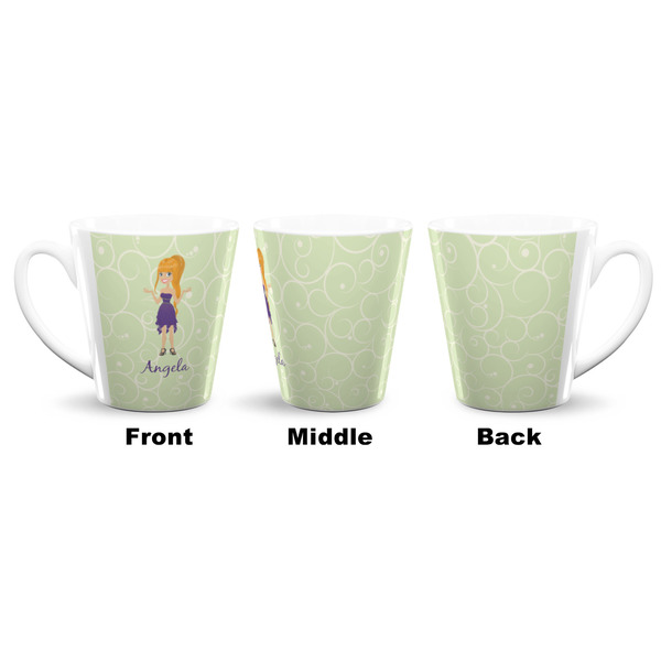 Custom Character (Woman) 12 Oz Latte Mug - Approval