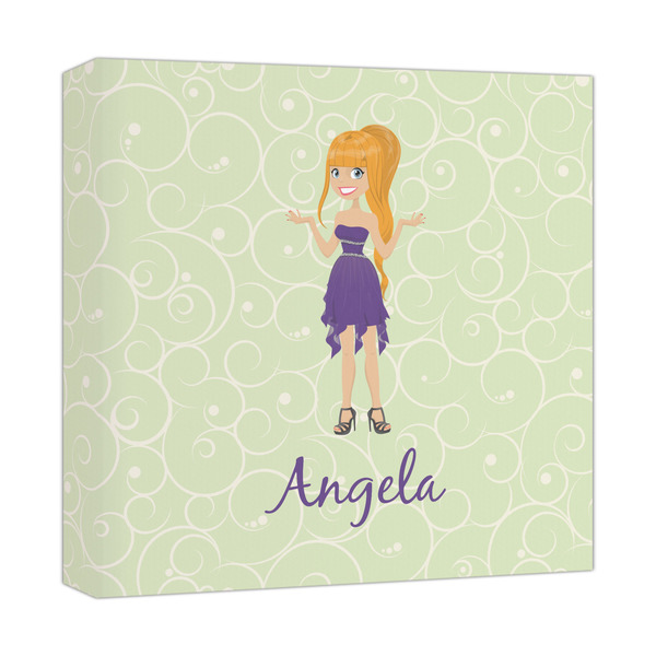 Custom Custom Character (Woman) Canvas Print - 12x12 (Personalized)