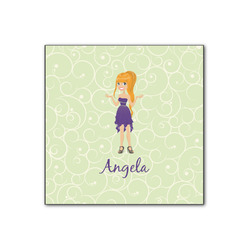 Custom Character (Woman) Wood Print - 12x12 (Personalized)
